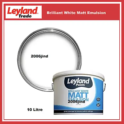 £25.47 • Buy Leyland Matt Emulsion Paint Pure Brilliant White - 10L Dulux Available 