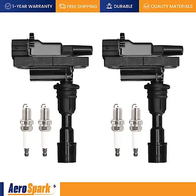 2 Ignition Coil & 4 Platinum Spark Plugs For 2001-2005 Mazda Miata 1.8L I4 • $56.99