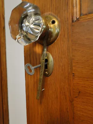 Antique Brass Safety Lock For Door Handle - Adv Minneapolis MN • $20