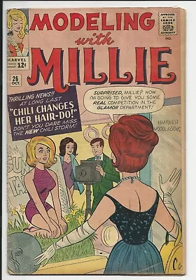 Modeling With Millie #26 VG+ 4.5 Off-White Pages (1963 Series) • $34