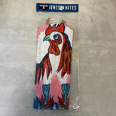 Vintage Tientsin Kite Chicken Rooster Hand Made Painted Paper  Bamboo China • $34.99