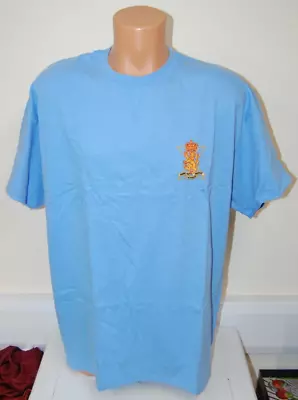 £5 • Buy CLEARANCE: Royal Regiment Of Scotland Embroidered T-shirt - Carolina Blue XL