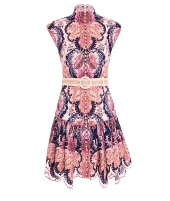 $355 • Buy Zimmerman Laurel Flared Mini Dress Size 1