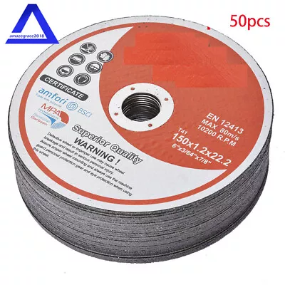 50 Pack 6 X.045 X7/8  Cut-off Wheel - Metal & Stainless Steel Cutting Discs • $40.87