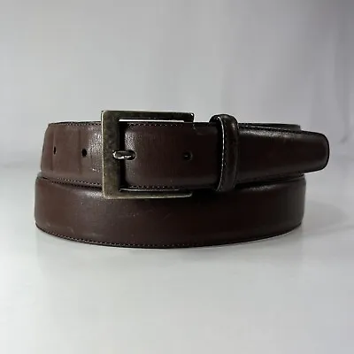 Marshall Fields Brown Genuine Cowhide Leather Dress Belt - Men's Size 38/95 • $15.20