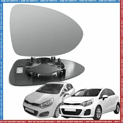 Right Driver Side Wing Mirror Glass For Kia Rio 3 2011-2017 Heated • $39.49