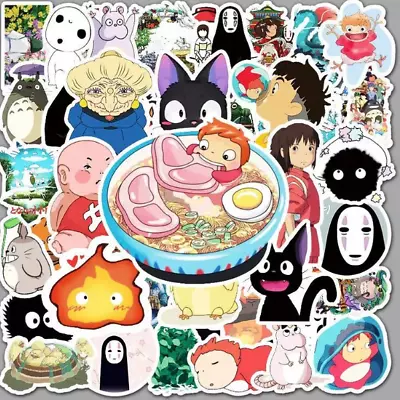 Random Anime Hayao Miyazaki Spirted Away Stickers Cute Decals (Set Of 10) • $5