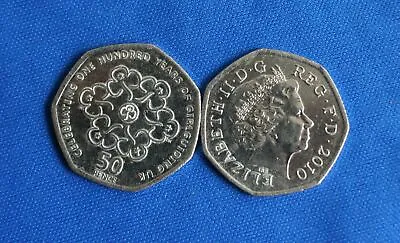 2010 100 Years Of Girl Guides 50p Coin • £3.15