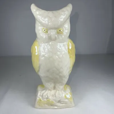 £95 • Buy Vintage Belleek Pottery Ireland Owl Spill Vase 7th Mark Stands 8.25 /21cm Tall