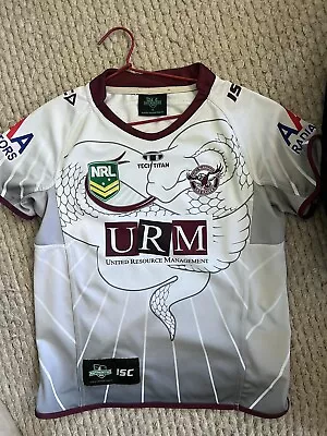 Kids Manly Sea Eagles 2013 Snake Jersey - Limited Edition Size 14 • $50