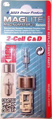 Maglite 2 Cell C & D Replacement Maglight Bulb MAG-NUM Star II Xenon + LED INFO • $13.62