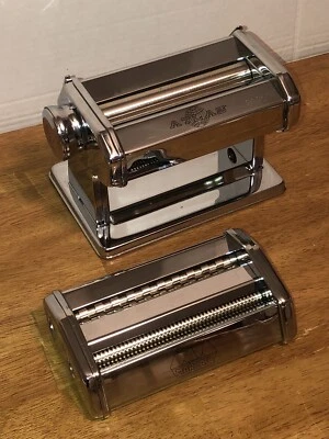 $34.99 • Buy Marcato Atlas Pasta Maker Model 150 + Noodle Maker Attachment Made In Italy