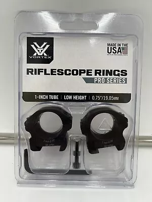 Vortex Pro 1  Low (0.75 ) Scope Rings PR1-L • $59.99