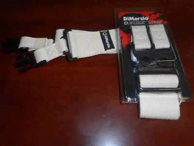 $24.99 • Buy NEW DiMarzio ClipLock Quick Release 2  Cotton Guitar Strap - NATURAL