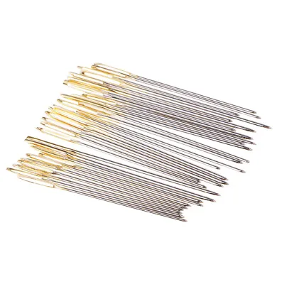 30pcs DIY Knitter Wool Needles Large-Eye For Threading Darning Sewing Embroidery • £3.89