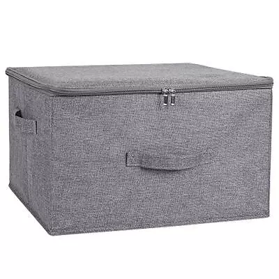 ANMINY Storage Bins With Zipper Lid Storage Boxes With Handles PP Plastic Boa... • $42.28