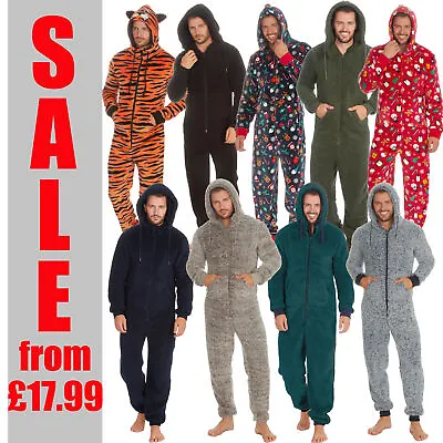 £29.99 • Buy Adult Mens 1Onesie Novelty Winter Chunky One Piece Jumpsuits Christmas Hooded UK