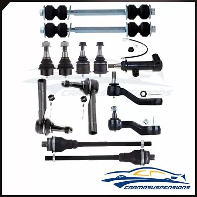 For Chevy GMC Sierra 1500 4x4 13Pcs Front Ball Joints Tie Rod Idler Arm  Parts • $82.36