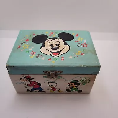 Vintage Disney Mickey Mouse Musical Jewelry Box • $15