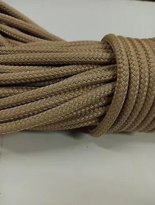 1/4 X 100 Ft. Double Braid-Yacht Braid Polyester Rope. Tan • $35