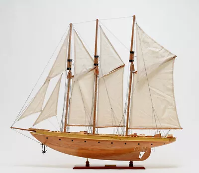 Atlantic Yacht Sailboat Model Schooner • $402.66