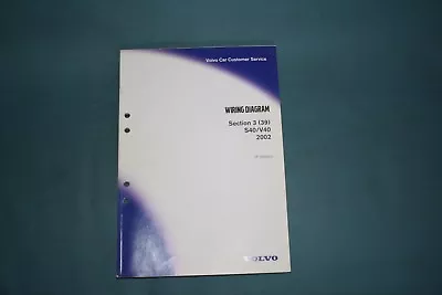 2002 Volvo S40 V40 Factory Wiring Service Shop Repair Diagram Manual OEM  • $51.51