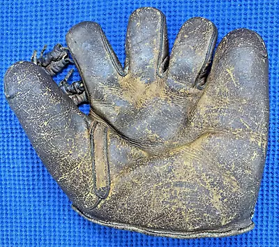 Vintage Ripon Knitting Works Baseball Glove Split Finger USA - Free S&H • $40