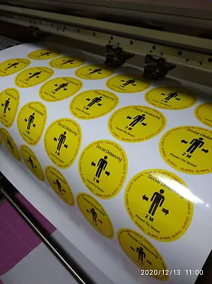 Custom Sticker Printing Vinyl Contour Cut Any Shape Business Labels - READ DESC! • £19