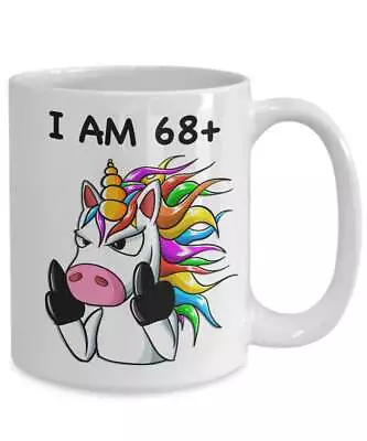 70th Birthday Gift Woman For Mom Unicorn Middle Finger Mug F@ck Mug 75th • £16.87