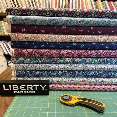 *latest Collection* LIBERTY OF LONDON- MIDNIGHT GARDEN 100% COTTON  FABRIC  • £55