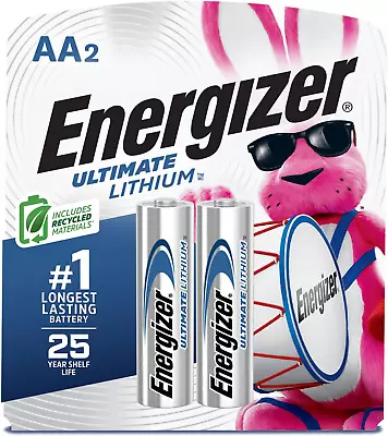 Energizer AA Lithium Batteries World'S Longest Lasting Double A Battery Ultima • $11.87