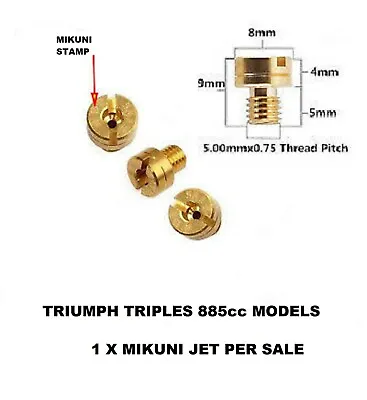 MIKUNI CARBURETOR MAIN JETS #112.5  N100.604 Type  Pk 1  ** ONE JET ONLY ** • $4.63