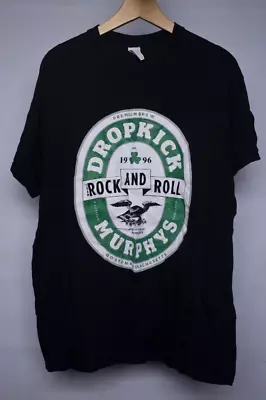 Vintage Dropkick Murphys Shirt Mens Large Green Punk Rock Band USA Made Concert • $13.99