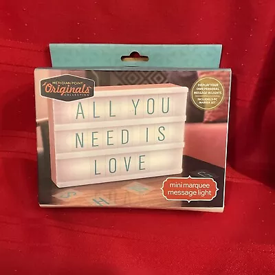 Meridian Point Originals Collection Mini Marquee Message Light NIB • $6