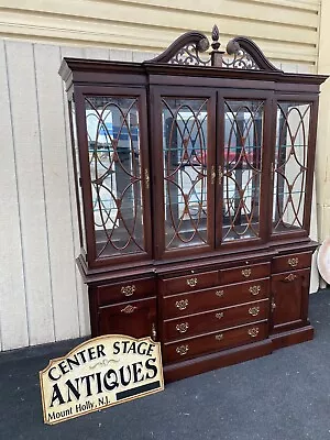 BN 12:   STANLEY STONELEIGH  Furniture Breakfront China Cabinet Curio • $975