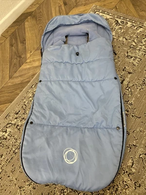 £45 • Buy BUGABOO UNIVERSAL WARM FOOTMUFF/COSYTOES Ice Blue Fox Donkey Bee Buffalo