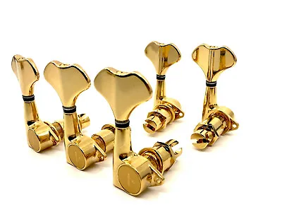 Gotoh GB-707G 5-String Bass Guitar Tuners Gold 3+2 • $109.48