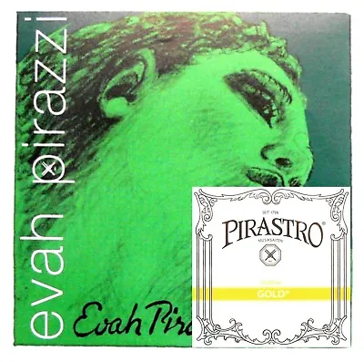 **Best Price** Evah Pirazzi Violin String 4/4 Set - PIRAZZI E GOLD PLATED BALL** • $84.50