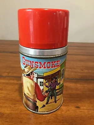 $124.99 • Buy 1959 Gunsmoke Thermos For Lunch Box * Vintage * Western Lunchbox Bottle VGC Rare