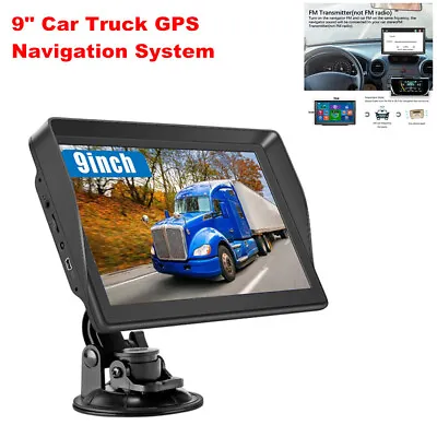 9  Touch Screen Car Truck GPS Navigation System 256MB+8GB Canada+Mexico+US Maps • $113.39