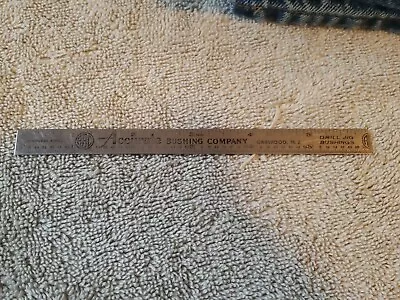 Vintage Stainless Steel 6  Ruler Accurate Bushing Company Garwood N.J • $4.90