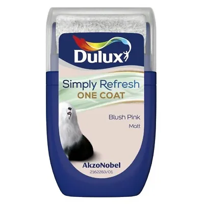 Dulux Tester Paint Pot - Simply Refresh - One Coat - Blush Pink - 30ml - Matt • £3.98