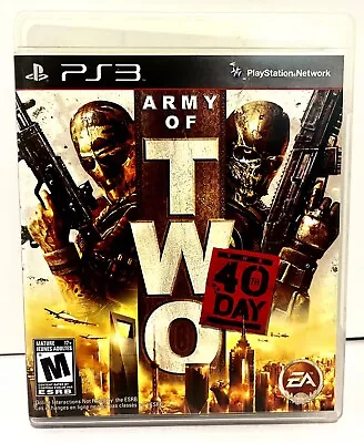 $18.99 • Buy Army Of Two: The 40th Day (Sony PlayStation 3 PS3, 2010) Complete CIB EUC