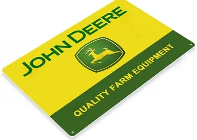 John Deere Tin Sign Quality Farm Equipment Tractor Supply Toy Agricultural  • $19.12