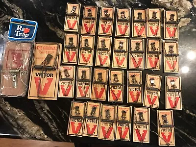 Lot 27 Victor Mouse Traps & 2 Rat Traps • $50