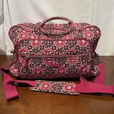Vera Bradley Quilted Pink Duffle Bag - Raspberry Medallion Pattern • $9.99