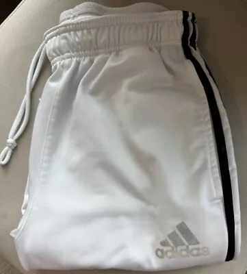 Adidas Originals Mens Chile 20 Track Pants White Jogger Size Small S *stain* • $10