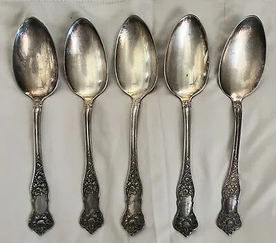 Lot Of 5 Wm. Rogers & Son Sunflower Spoons Marked Pat Sept 26 1911 R. C. & Co • $40