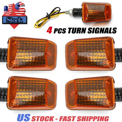 4 MOTORCYCLE TURN SIGNALS For Suzuki GS 450 550 750 Intruder Boulevard DR DRZ DS • $17.99