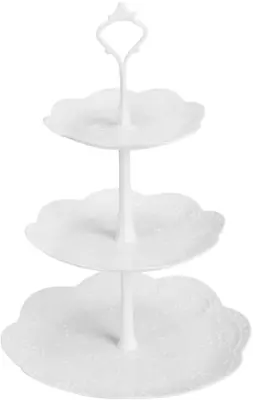 Coitak 3 Tier Cupcake Stand Plastic Tiered Serving Stand Dessert Tower Tray Fo • $14.68